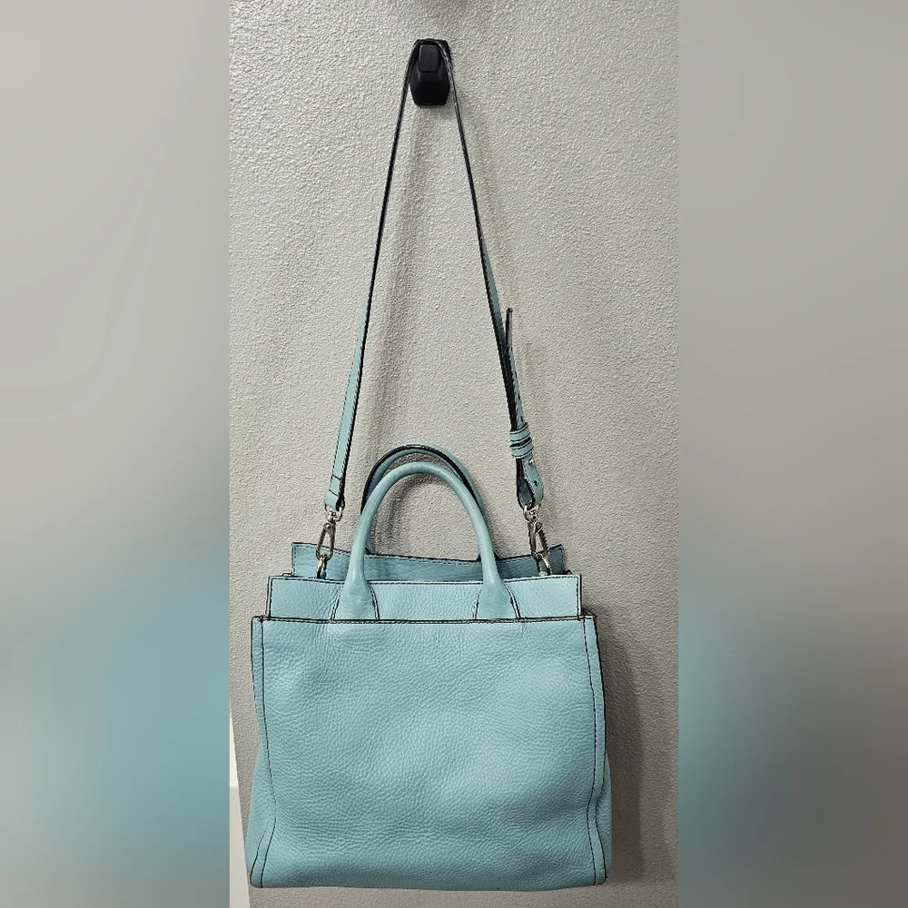 Kate Spade Blue Leather Purse/Crossbody/Work Tote